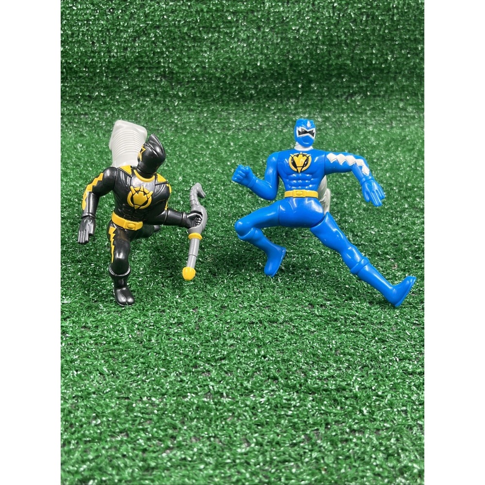 McDonalds Happy Meal Power Rangers Black & Blue Dino‎ Thunder Rangers 2004